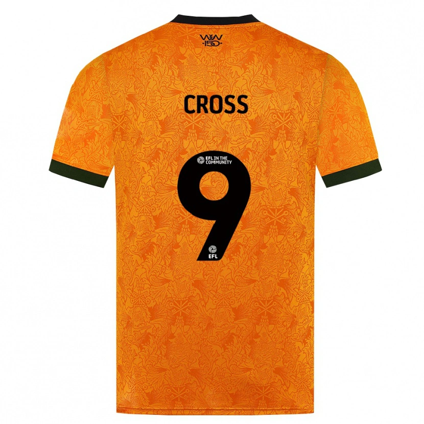 Danxen Mænd Jade Cross #9 Orange Sort Hjemmebane Spillertrøjer 2026/27 Trøje T-Shirt