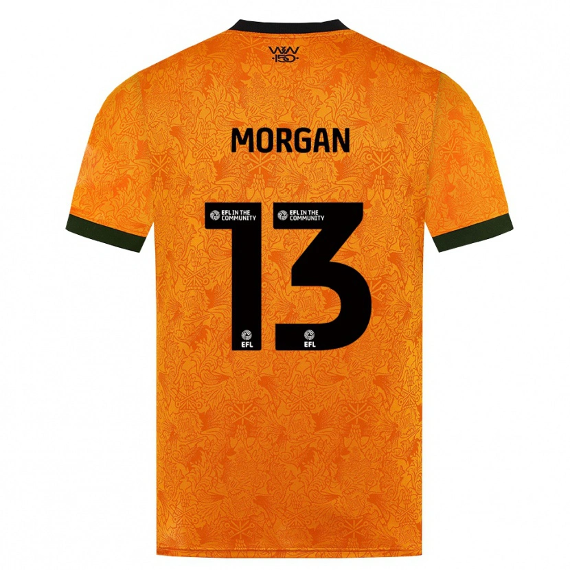 Danxen Mænd Bobby Morgan #13 Orange Sort Hjemmebane Spillertrøjer 2026/27 Trøje T-Shirt