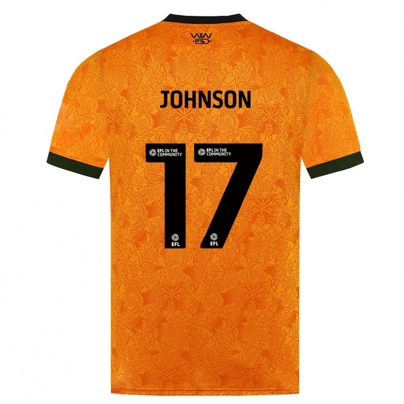 Danxen Mænd Katie Johnson #17 Orange Sort Hjemmebane Spillertrøjer 2026/27 Trøje T-Shirt