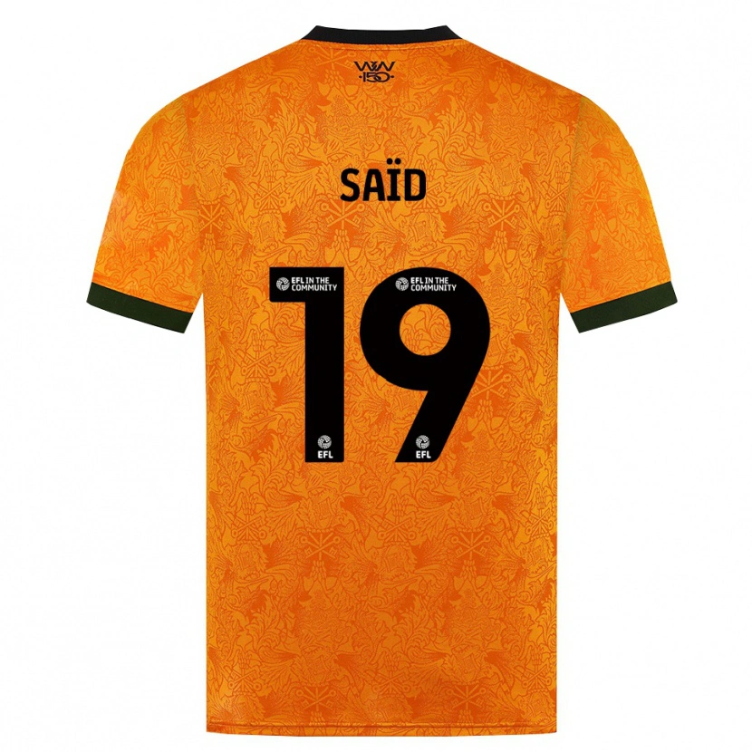 Danxen Mænd Rafiki Saïd #19 Orange Sort Hjemmebane Spillertrøjer 2026/27 Trøje T-Shirt