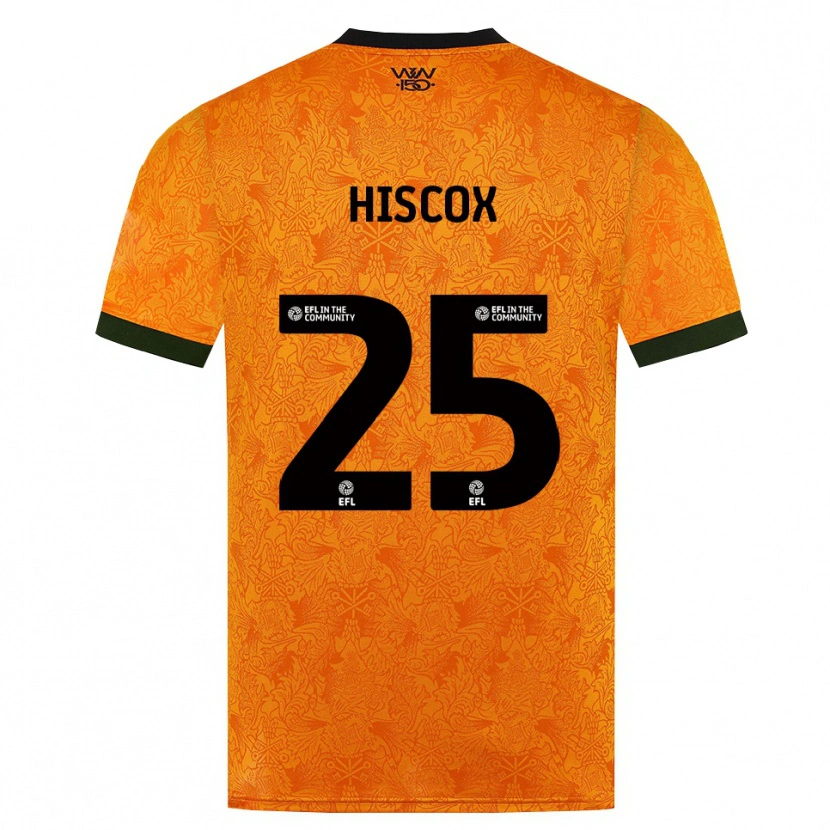 Danxen Mænd Amelia Hiscox #25 Orange Sort Hjemmebane Spillertrøjer 2026/27 Trøje T-Shirt