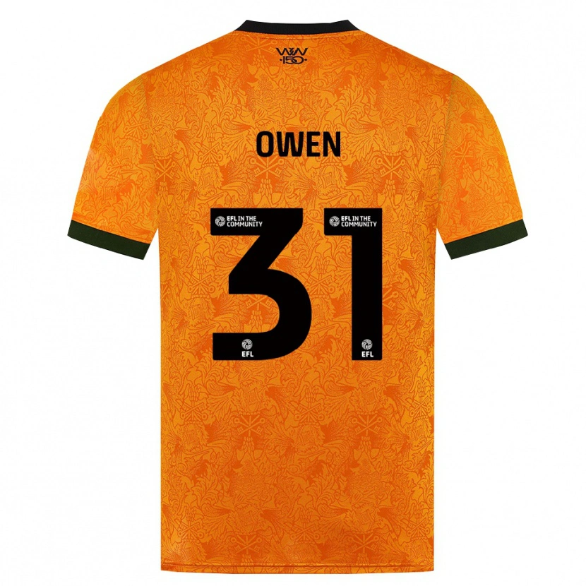 Danxen Mænd Skye Owen #31 Orange Sort Hjemmebane Spillertrøjer 2026/27 Trøje T-Shirt