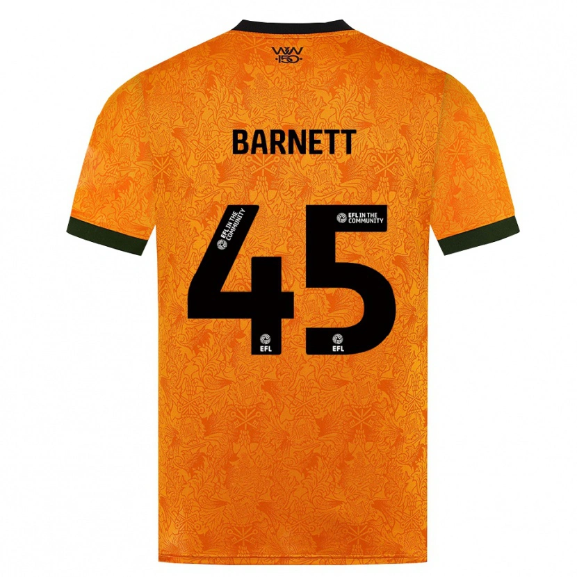 Danxen Mænd Ty Barnett #45 Orange Sort Hjemmebane Spillertrøjer 2026/27 Trøje T-Shirt