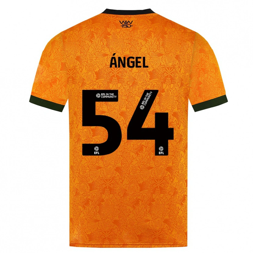 Danxen Mænd Dani Ángel #54 Orange Sort Hjemmebane Spillertrøjer 2026/27 Trøje T-Shirt