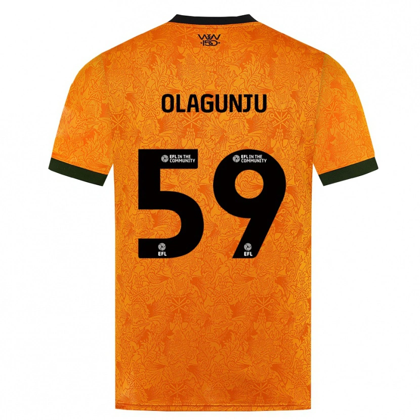 Danxen Mænd Saheed Olagunju #59 Orange Sort Hjemmebane Spillertrøjer 2026/27 Trøje T-Shirt