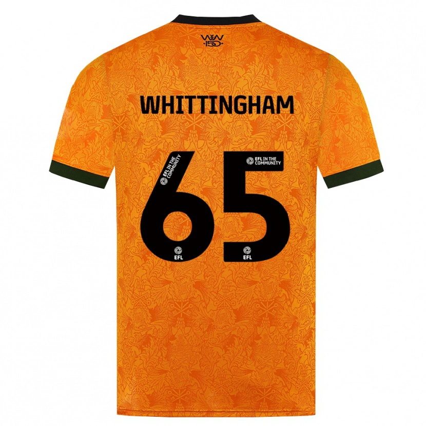 Danxen Mænd Matthew Whittingham #65 Orange Sort Hjemmebane Spillertrøjer 2026/27 Trøje T-Shirt