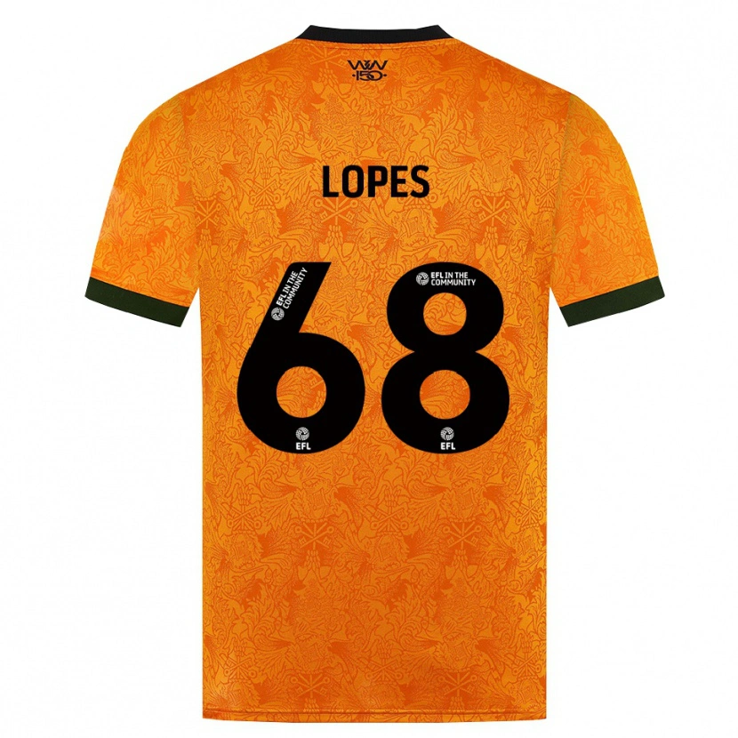 Danxen Mænd Leo Lopes #68 Orange Sort Hjemmebane Spillertrøjer 2026/27 Trøje T-Shirt