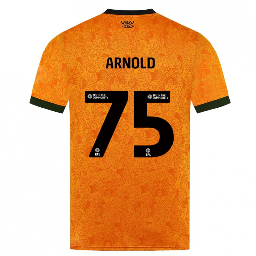 Danxen Mænd Alfie Arnold #75 Orange Sort Hjemmebane Spillertrøjer 2026/27 Trøje T-Shirt