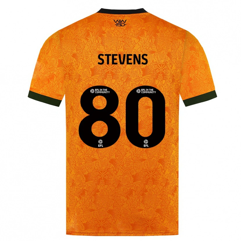 Danxen Mænd Mason Stevens #80 Orange Sort Hjemmebane Spillertrøjer 2026/27 Trøje T-Shirt