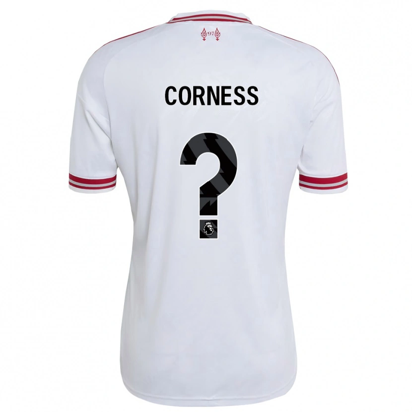 Danxen Mænd Dominic Corness #0 Rød Hvid Udebane Spillertrøjer 2026/27 Trøje T-Shirt