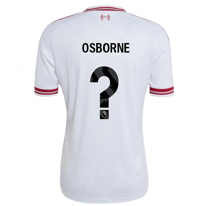 Danxen Mænd Niall Osborne #0 Rød Hvid Udebane Spillertrøjer 2026/27 Trøje T-Shirt