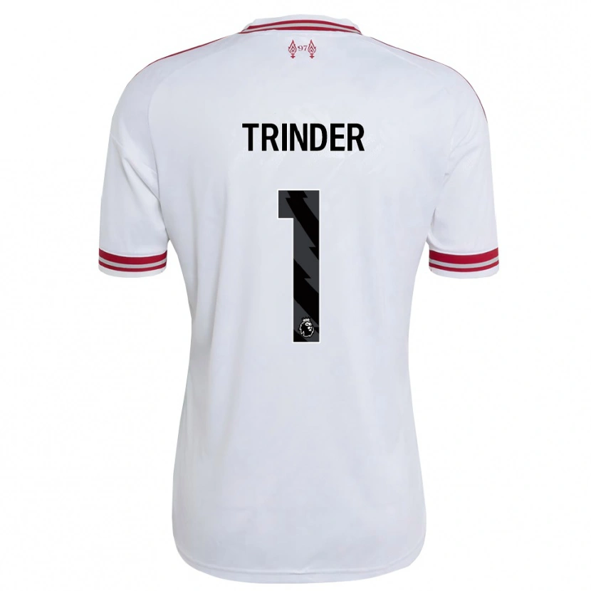 Danxen Mænd Zach Trinder #1 Rød Hvid Udebane Spillertrøjer 2026/27 Trøje T-Shirt