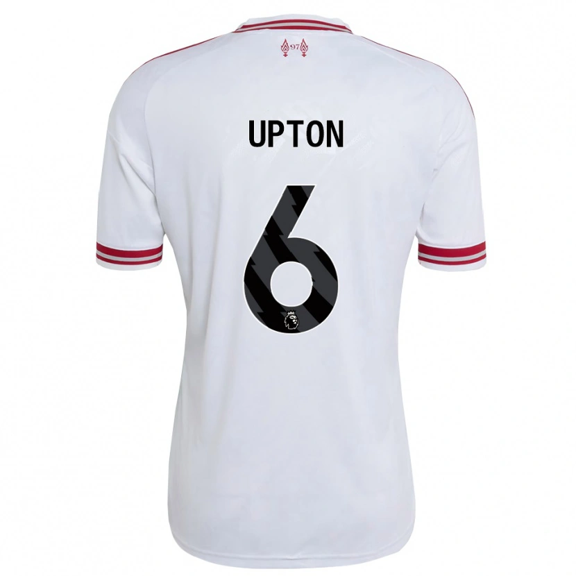 Danxen Mænd Joe Upton #6 Rød Hvid Udebane Spillertrøjer 2026/27 Trøje T-Shirt