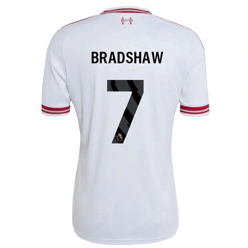 Danxen Mænd Joe Bradshaw #7 Rød Hvid Udebane Spillertrøjer 2026/27 Trøje T-Shirt