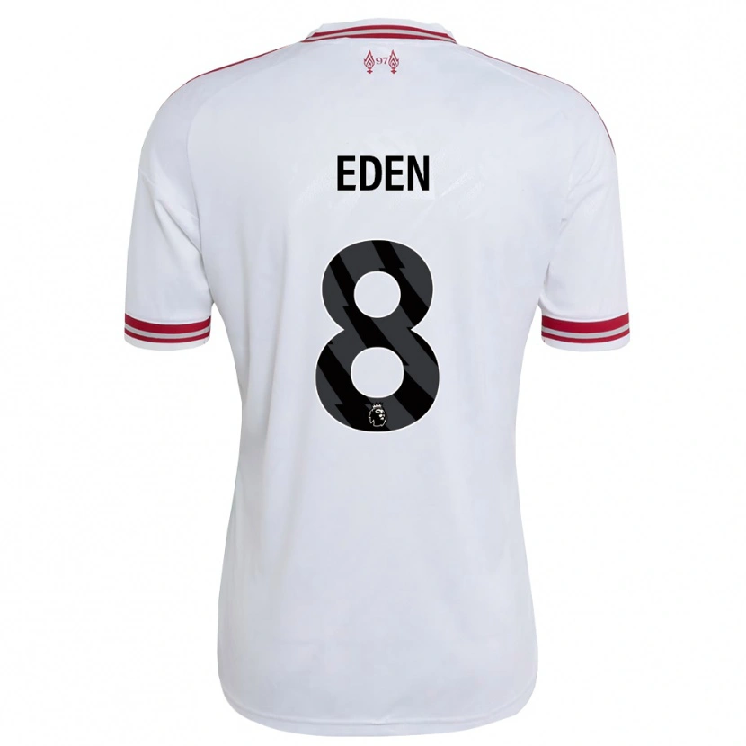 Danxen Mænd Luca Eden #8 Rød Hvid Udebane Spillertrøjer 2026/27 Trøje T-Shirt