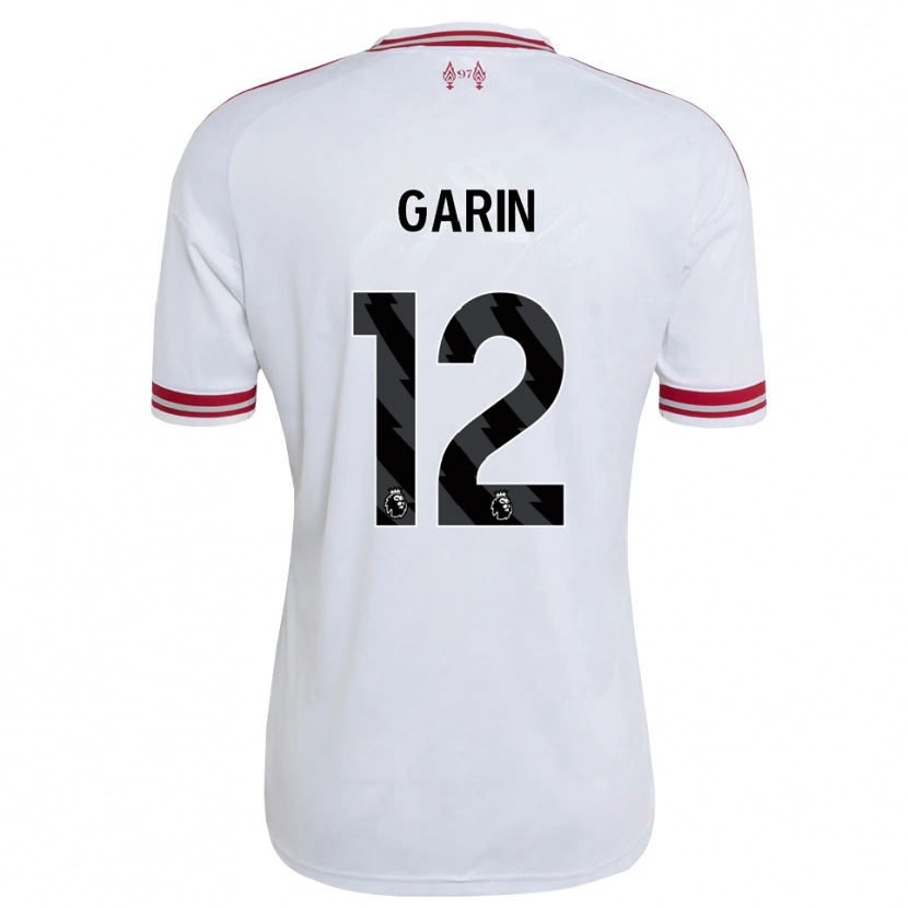 Danxen Mænd Isaiah Garin #12 Rød Hvid Udebane Spillertrøjer 2026/27 Trøje T-Shirt