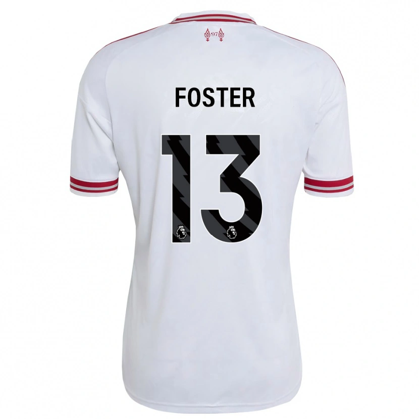 Danxen Mænd Rylee Foster #13 Rød Hvid Udebane Spillertrøjer 2026/27 Trøje T-Shirt