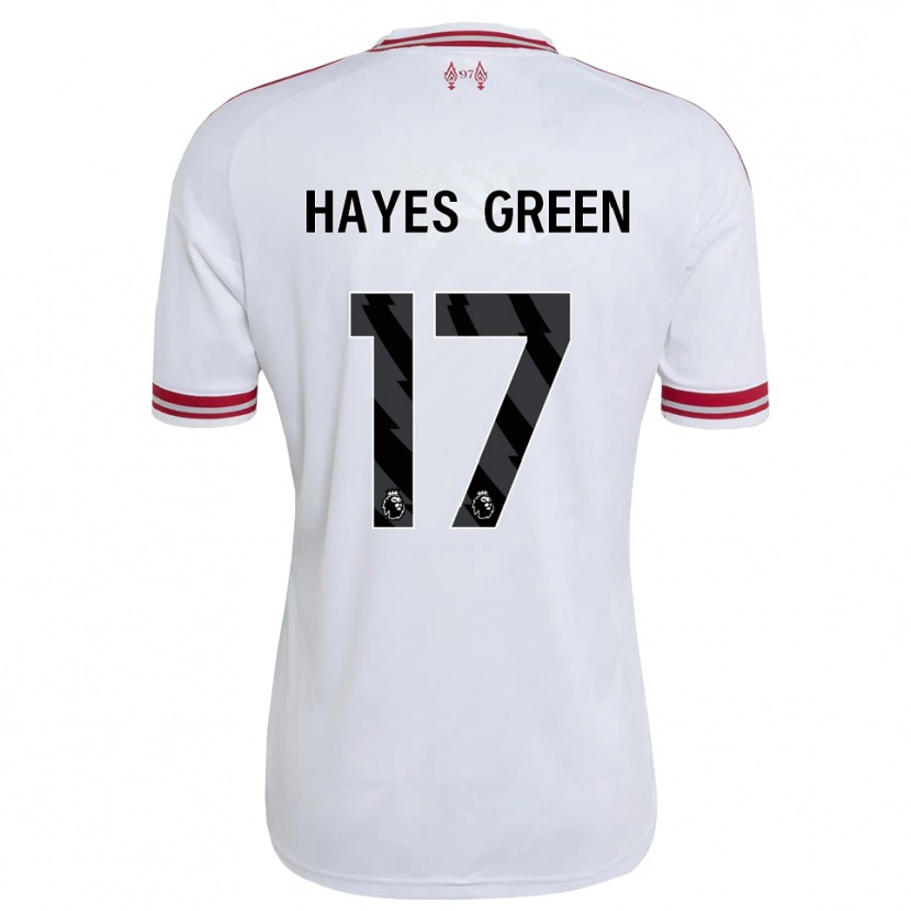 Danxen Mænd Charlie Hayes-Green #17 Rød Hvid Udebane Spillertrøjer 2026/27 Trøje T-Shirt