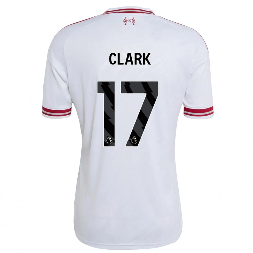 Danxen Mænd Jenna Clark #17 Rød Hvid Udebane Spillertrøjer 2026/27 Trøje T-Shirt