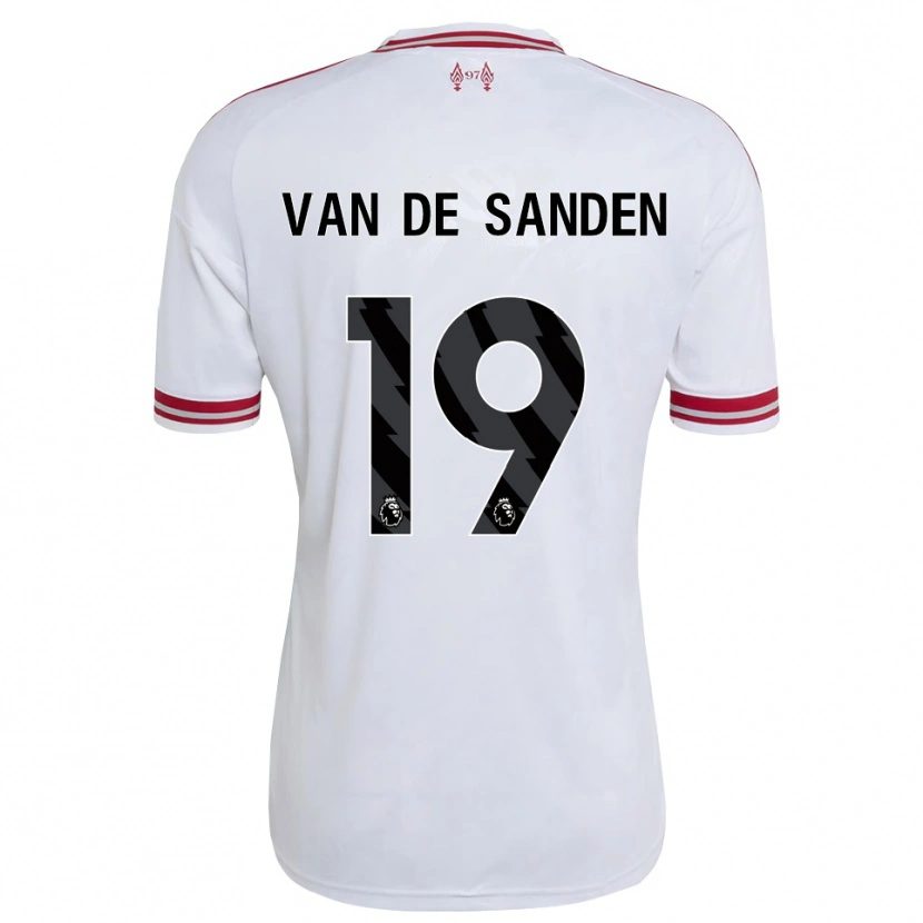 Danxen Mænd Shanice Van De Sanden #19 Rød Hvid Udebane Spillertrøjer 2026/27 Trøje T-Shirt