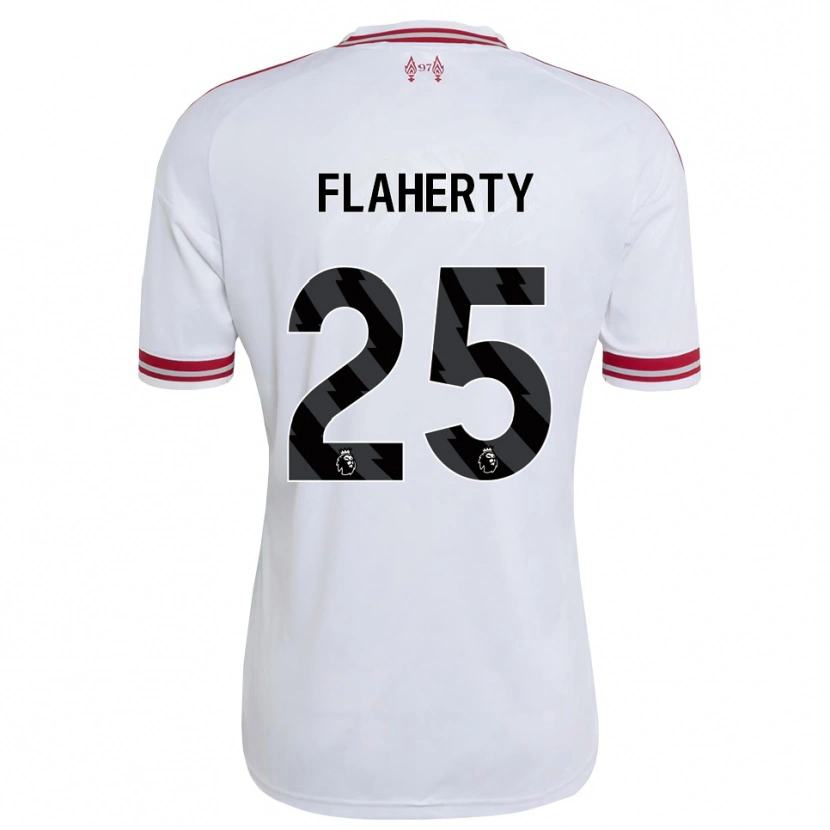 Danxen Mænd Gilly Flaherty #25 Rød Hvid Udebane Spillertrøjer 2026/27 Trøje T-Shirt
