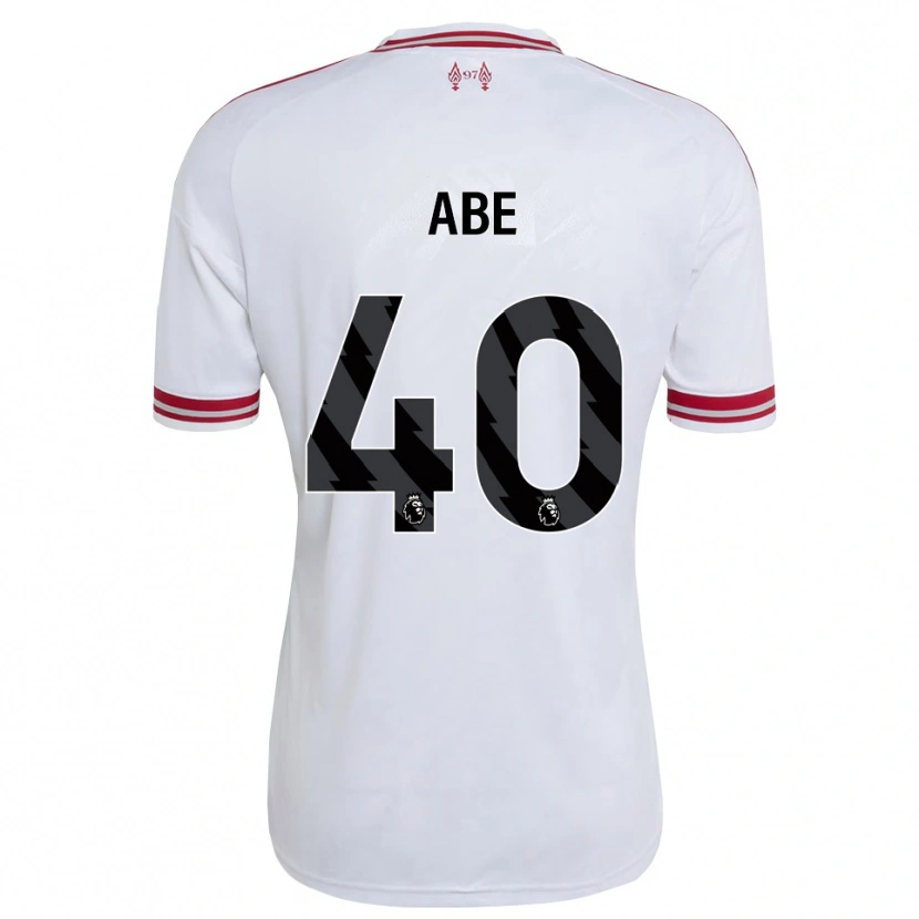 Danxen Mænd Joshua Abe #40 Rød Hvid Udebane Spillertrøjer 2026/27 Trøje T-Shirt