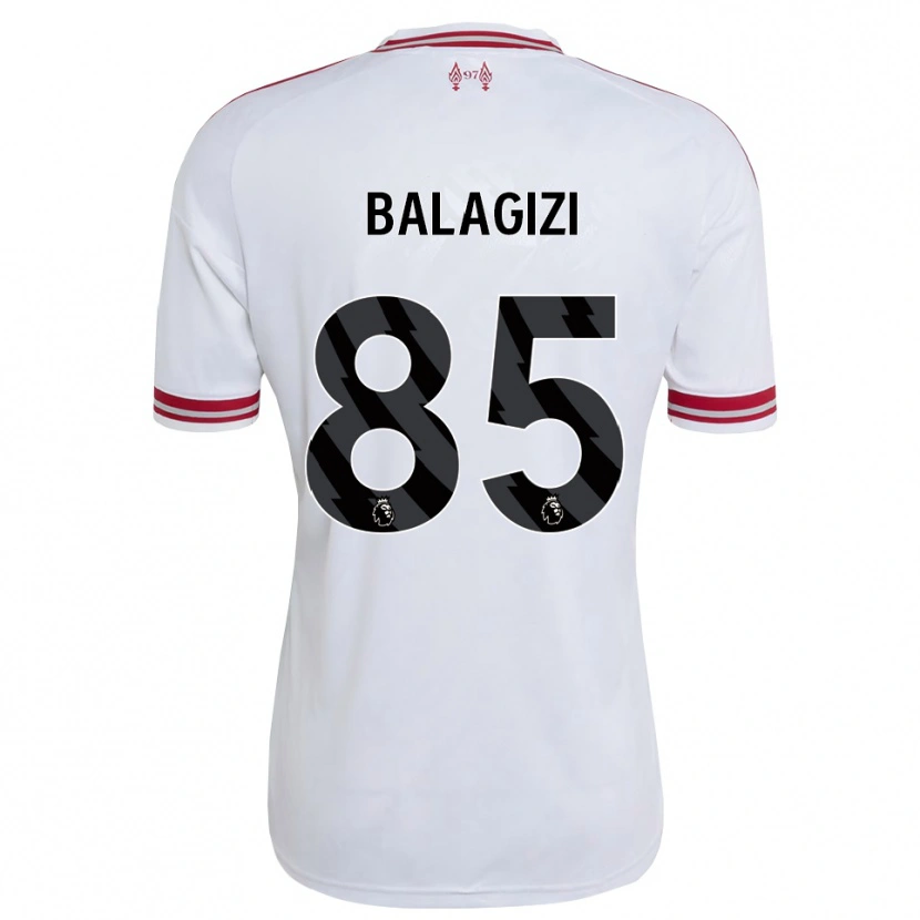 Danxen Mænd James Balagizi #85 Rød Hvid Udebane Spillertrøjer 2026/27 Trøje T-Shirt