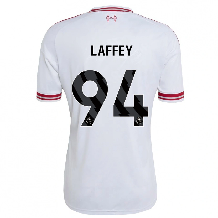 Danxen Mænd Michael Laffey #94 Rød Hvid Udebane Spillertrøjer 2026/27 Trøje T-Shirt