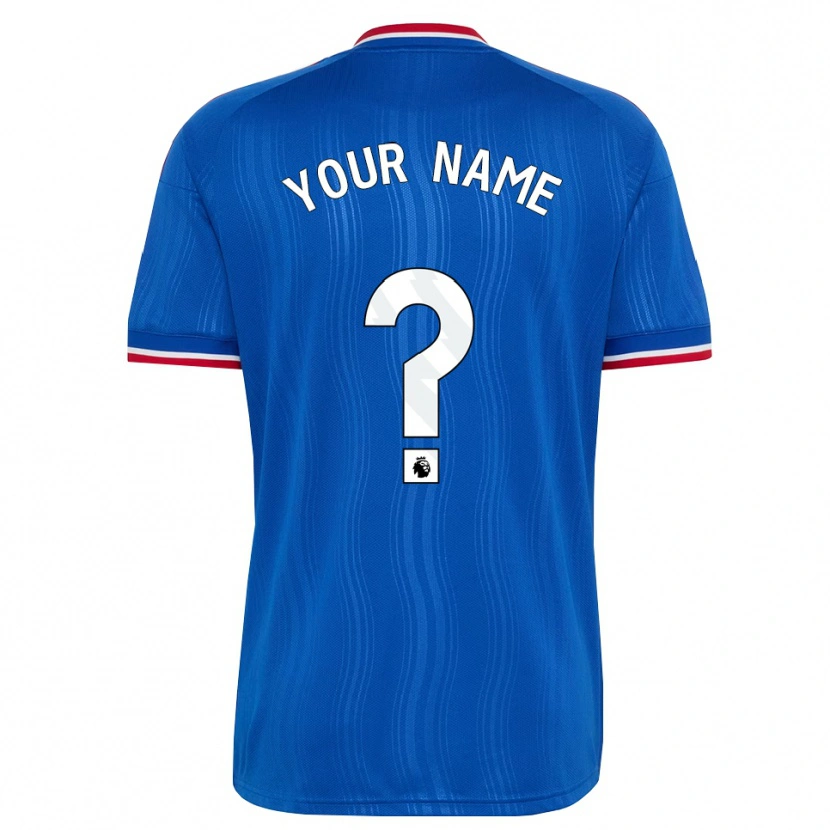 Danxen Mænd Dit Navn #0 Blå Hvid Rød Udebane Spillertrøjer 2026/27 Trøje T-Shirt