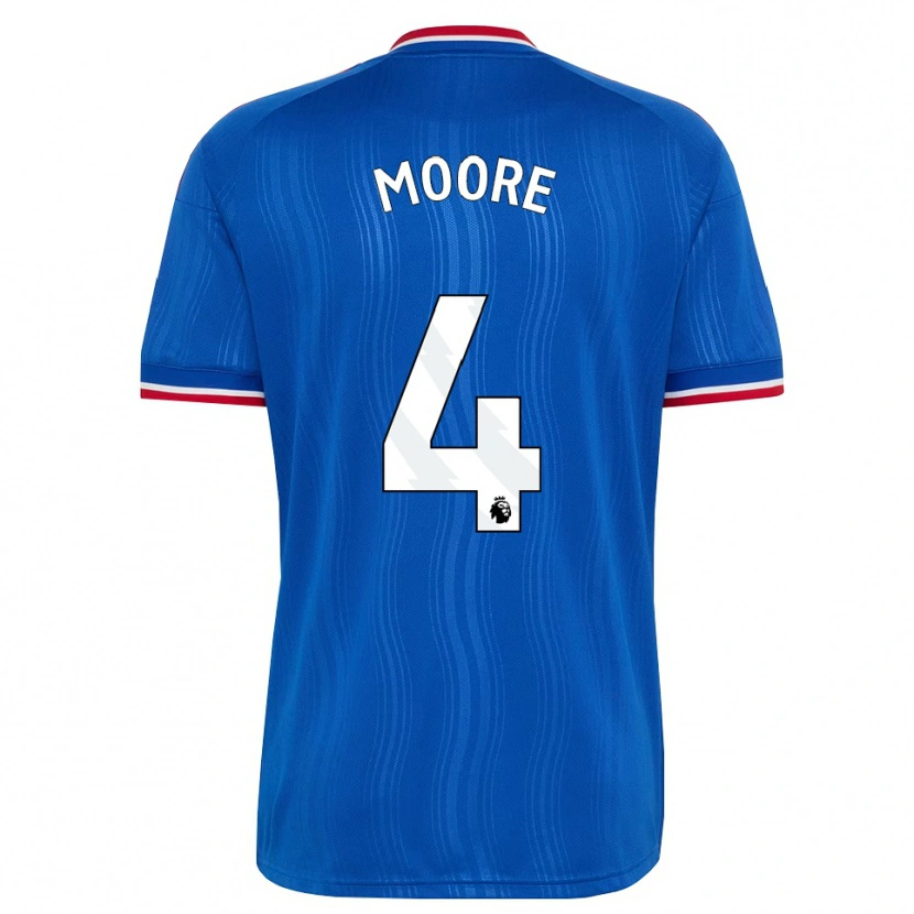 Danxen Mænd Jade Moore #4 Blå Hvid Rød Udebane Spillertrøjer 2026/27 Trøje T-Shirt