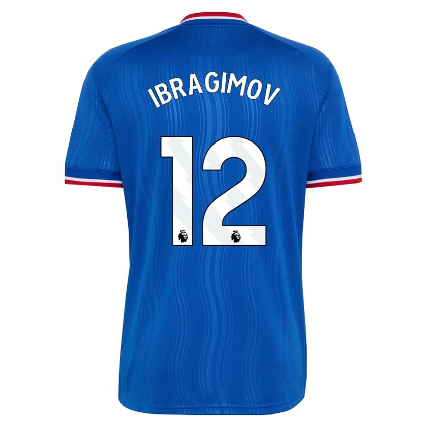 Danxen Mænd Gazi Ibragimov #12 Blå Hvid Rød Udebane Spillertrøjer 2026/27 Trøje T-Shirt