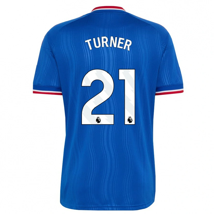 Danxen Mænd Millie Turner #21 Blå Hvid Rød Udebane Spillertrøjer 2026/27 Trøje T-Shirt