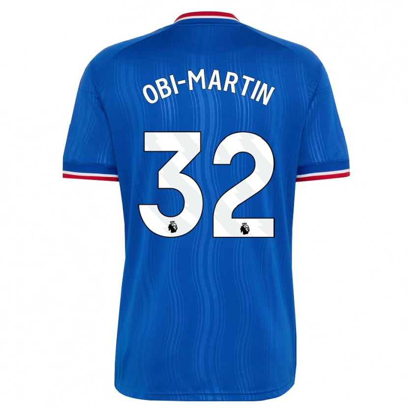 Danxen Mænd Chido Obi #32 Blå Hvid Rød Udebane Spillertrøjer 2026/27 Trøje T-Shirt