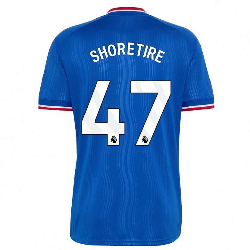 Danxen Mænd Shola Shoretire #47 Blå Hvid Rød Udebane Spillertrøjer 2026/27 Trøje T-Shirt