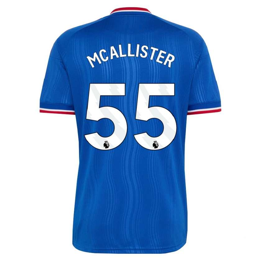 Danxen Mænd Finley Mcallister #55 Blå Hvid Rød Udebane Spillertrøjer 2026/27 Trøje T-Shirt