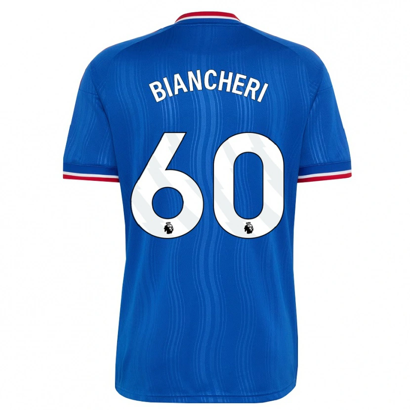 Danxen Mænd Gabriele Biancheri #60 Blå Hvid Rød Udebane Spillertrøjer 2026/27 Trøje T-Shirt