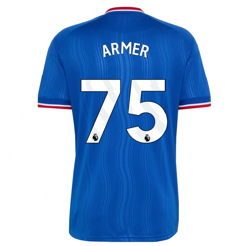 Danxen Mænd Daniel Armer #75 Blå Hvid Rød Udebane Spillertrøjer 2026/27 Trøje T-Shirt