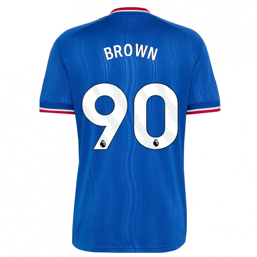 Danxen Mænd Nathaniel-Junior Brown #90 Blå Hvid Rød Udebane Spillertrøjer 2026/27 Trøje T-Shirt