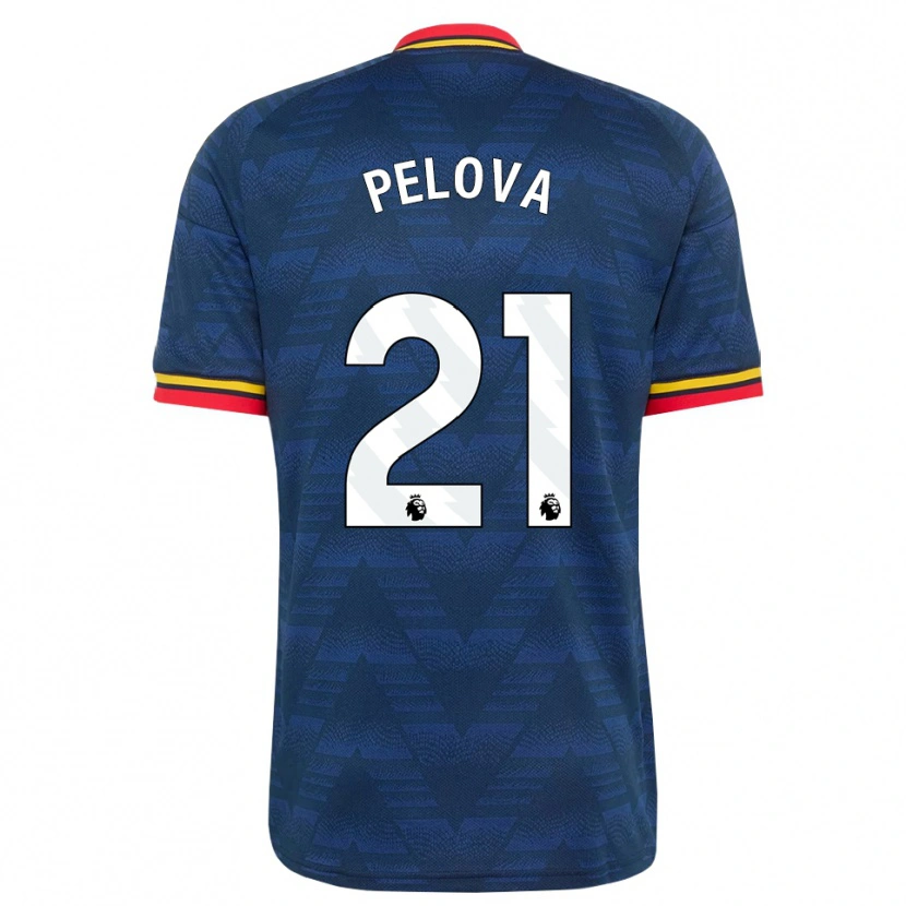 Danxen Mænd Victoria Pelova #21 Midnatsblå Gul Rød Udebane Spillertrøjer 2026/27 Trøje T-Shirt