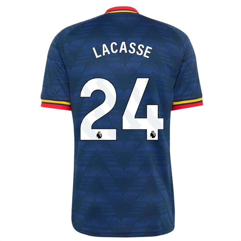 Danxen Mænd Cloé Lacasse #24 Midnatsblå Gul Rød Udebane Spillertrøjer 2026/27 Trøje T-Shirt