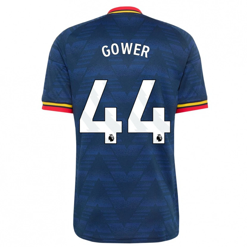 Danxen Mænd Jimi Gower #44 Midnatsblå Gul Rød Udebane Spillertrøjer 2026/27 Trøje T-Shirt