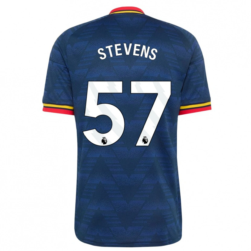 Danxen Mænd Archie Stevens #57 Midnatsblå Gul Rød Udebane Spillertrøjer 2026/27 Trøje T-Shirt