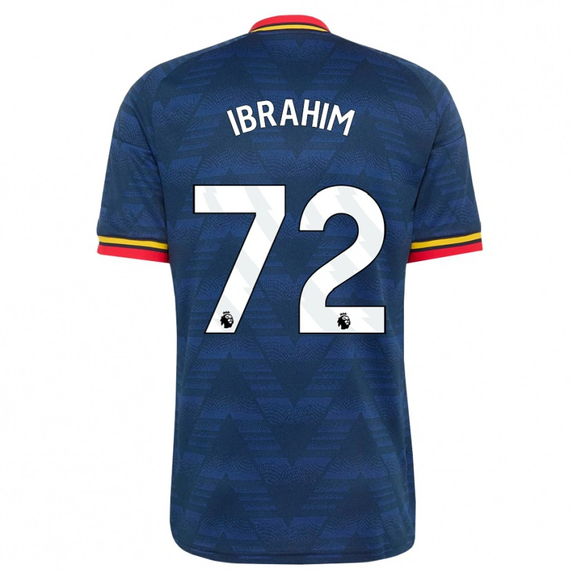 Danxen Mænd Ife Ibrahim #72 Midnatsblå Gul Rød Udebane Spillertrøjer 2026/27 Trøje T-Shirt