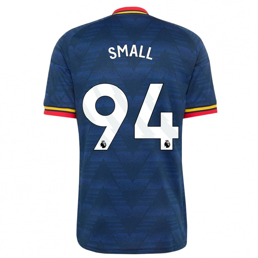 Danxen Mænd Coby Small #94 Midnatsblå Gul Rød Udebane Spillertrøjer 2026/27 Trøje T-Shirt