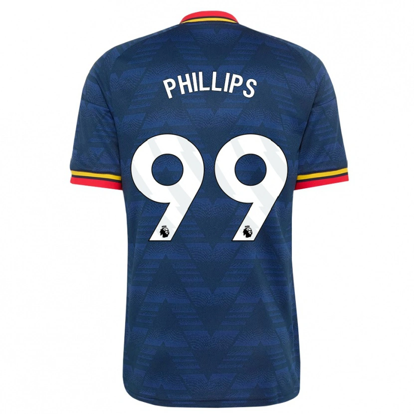 Danxen Mænd Charlie Phillips #99 Midnatsblå Gul Rød Udebane Spillertrøjer 2026/27 Trøje T-Shirt