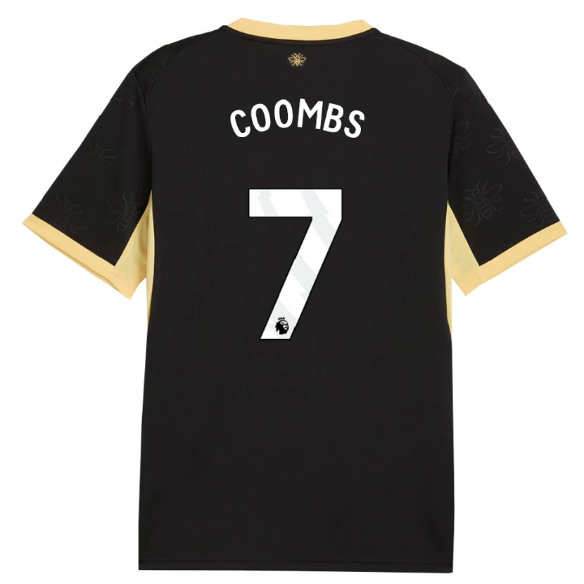Danxen Mænd Laura Coombs #7 Sort Gul Udebane Spillertrøjer 2026/27 Trøje T-Shirt