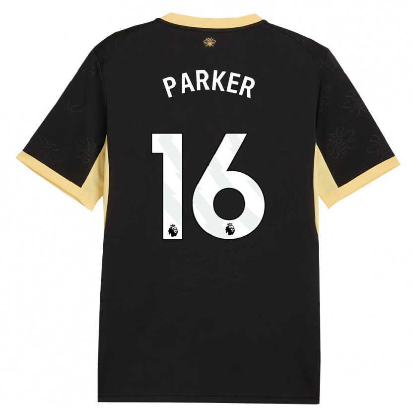 Danxen Mænd Xavier Parker #16 Sort Gul Udebane Spillertrøjer 2026/27 Trøje T-Shirt