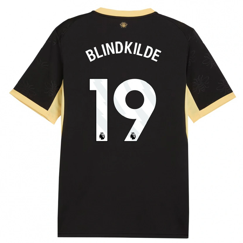 Danxen Mænd Laura Blindkilde Brown #19 Sort Gul Udebane Spillertrøjer 2026/27 Trøje T-Shirt