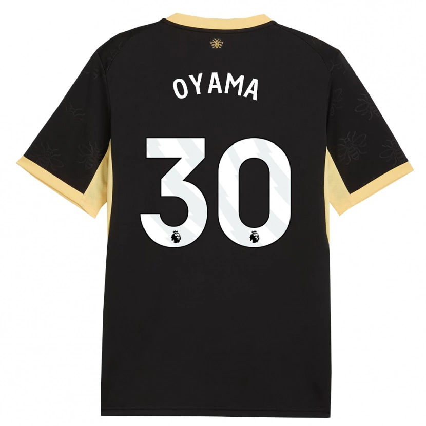 Danxen Mænd Aemu Oyama #30 Sort Gul Udebane Spillertrøjer 2026/27 Trøje T-Shirt