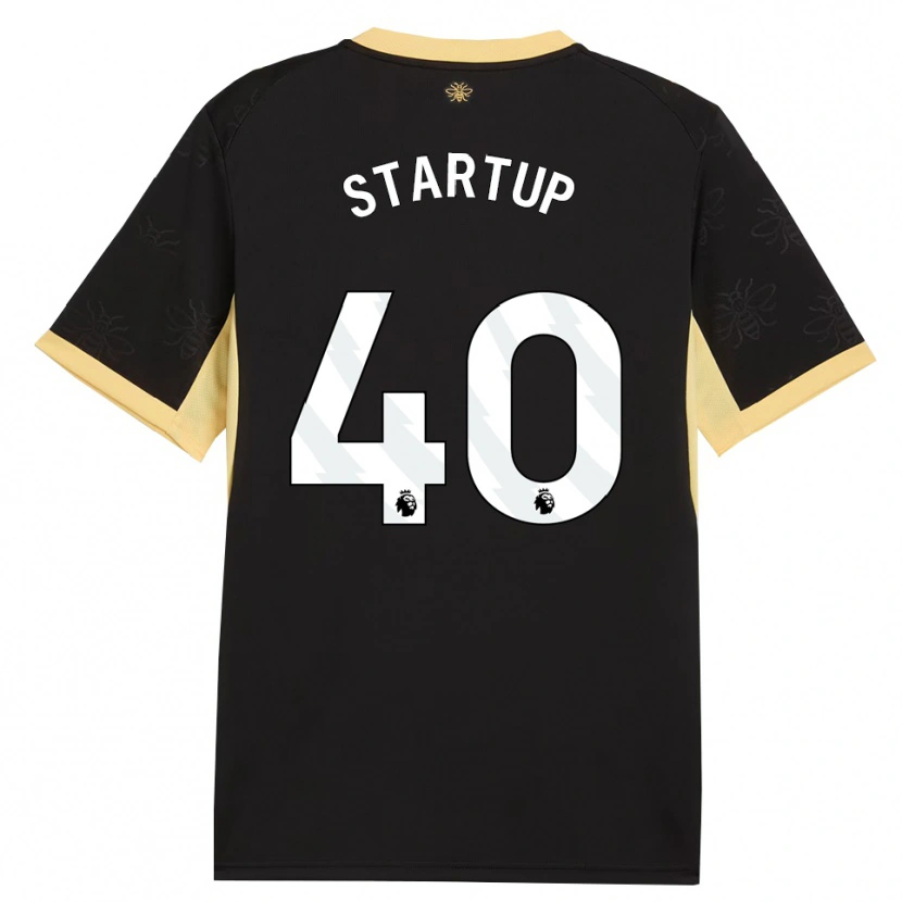 Danxen Mænd Katie Startup #40 Sort Gul Udebane Spillertrøjer 2026/27 Trøje T-Shirt